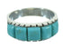 Turquoise And Genuine Sterling Silver Southwest Ring Size 6-3/4 YX76479